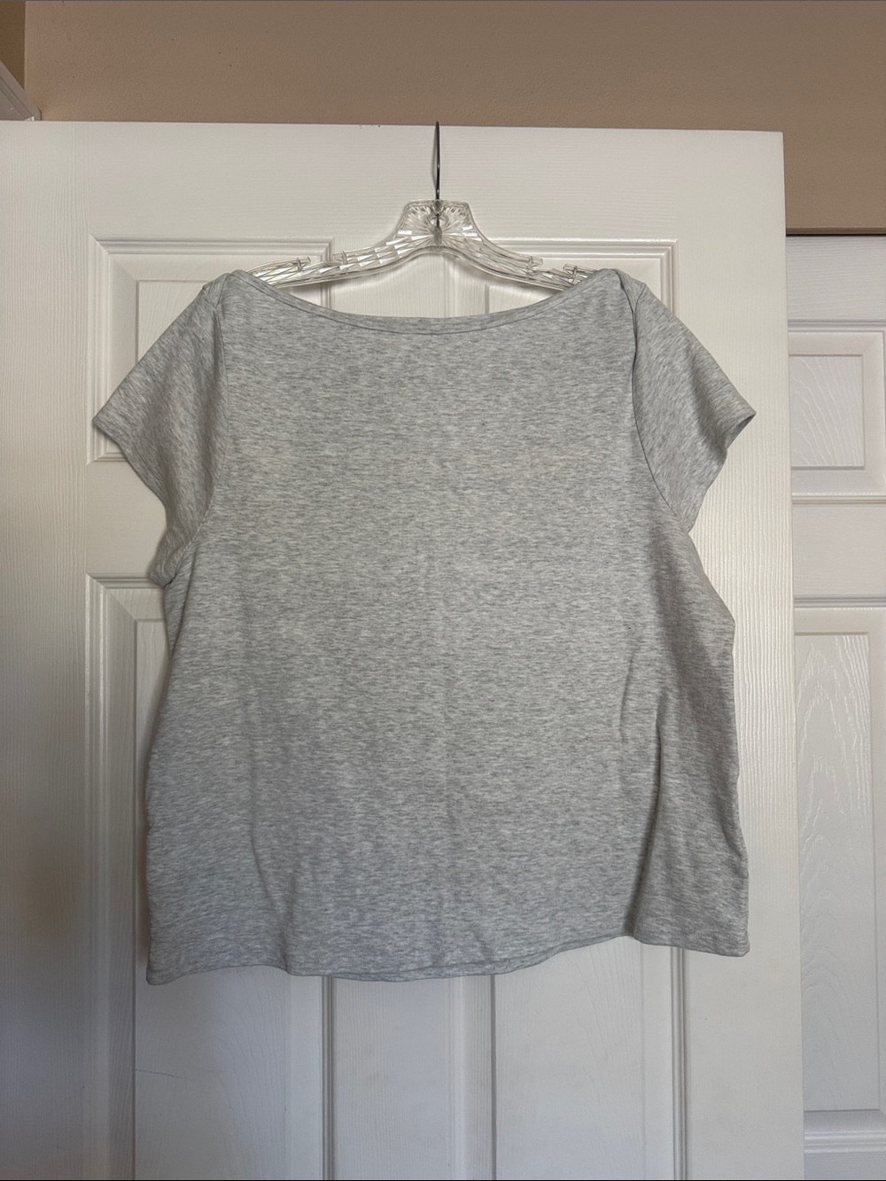 Old Navy Snug Light Grey Boatneck T-shirt XXL
